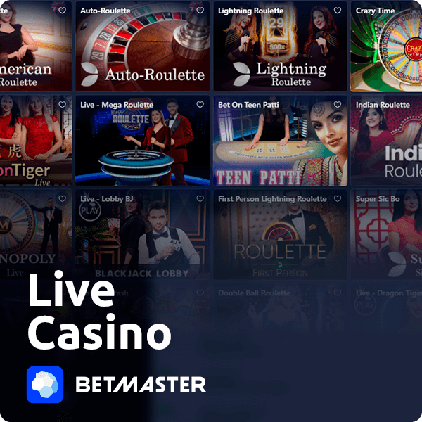 Betmaster Live Casino