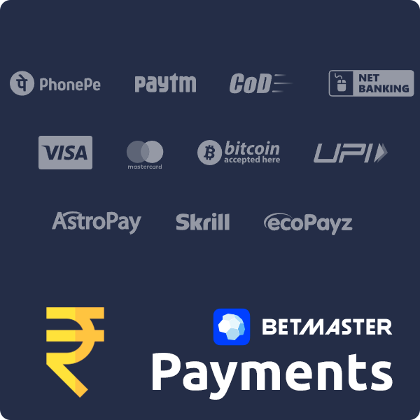 Betmaster Payment Options