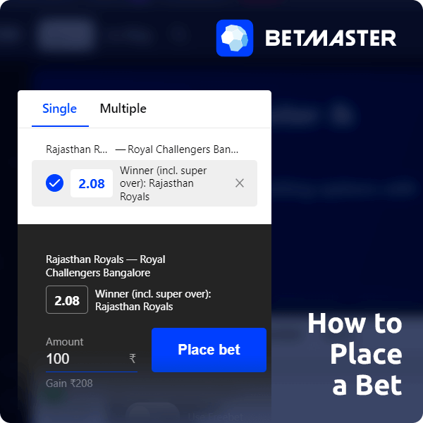 How to place a Bet