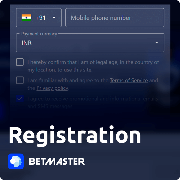 Betmaster Registration
