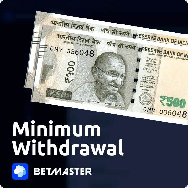 Betmaster Minimum Withdrawal